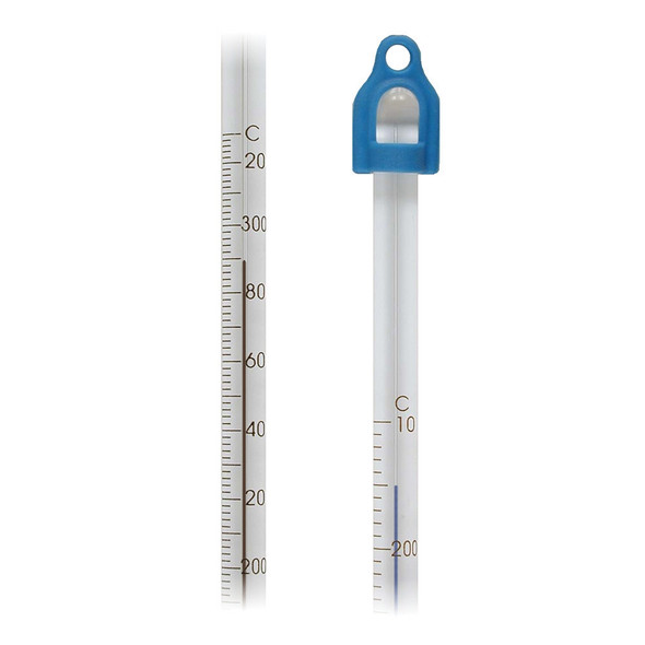 Thermometer -20 to 150°C Blue Lo-Tox 305mm Partial Each