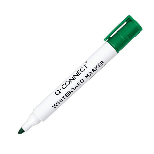 Marker Pens Q-Connect Drywipe Green Pk 10 Marker Pens Q-Connect Drywipe Green Pk 10