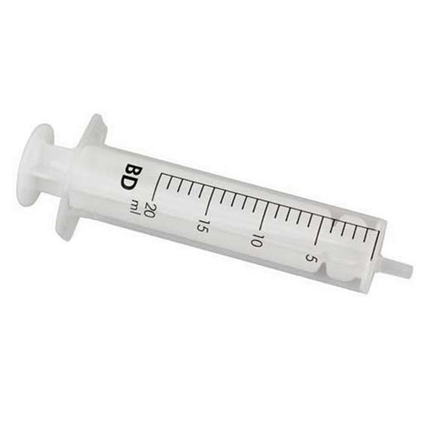 Syringes 20ml Eccentric Luer Slip Ind Wrap Pk 80