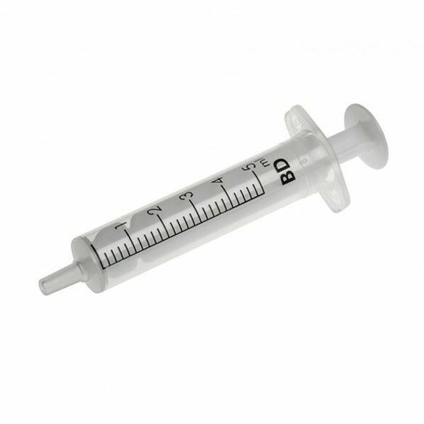 Syringes 5ml Eccentric Luer Slip Ind Wrap Pk 100