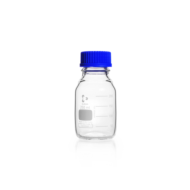 Bottles 250ml DURAN® with GL45 Screw Cap and Ring Pk 10