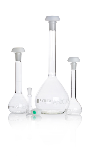 Flask 1ltr Volumetric Class A Pyrex Pk 2