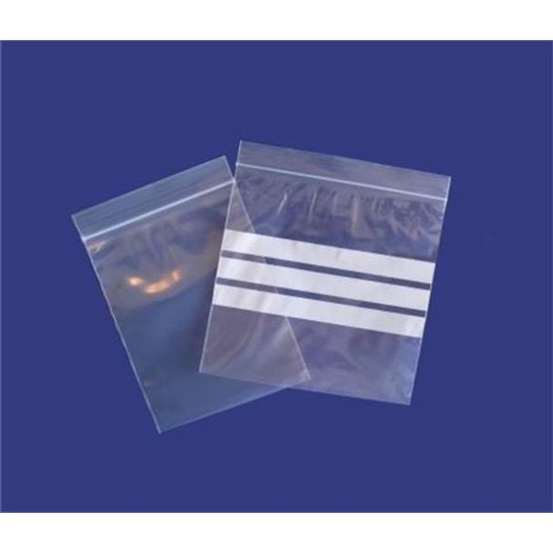 Bags Resealable 14x10cm (5.5"x4") Write On Label Pk 100