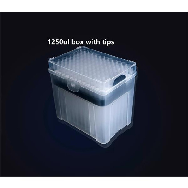 Pipette Tips 1250ul Filtered Natural 96x10 Pk 4800