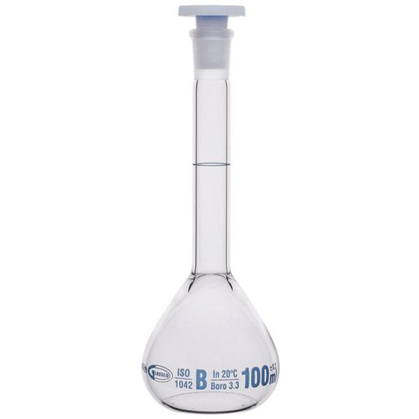 Flask 100ml Volumetric Class B Pk 2