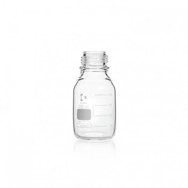 Bottles 250ml DURAN® without GL45 Screw Cap and Ring Pk 10