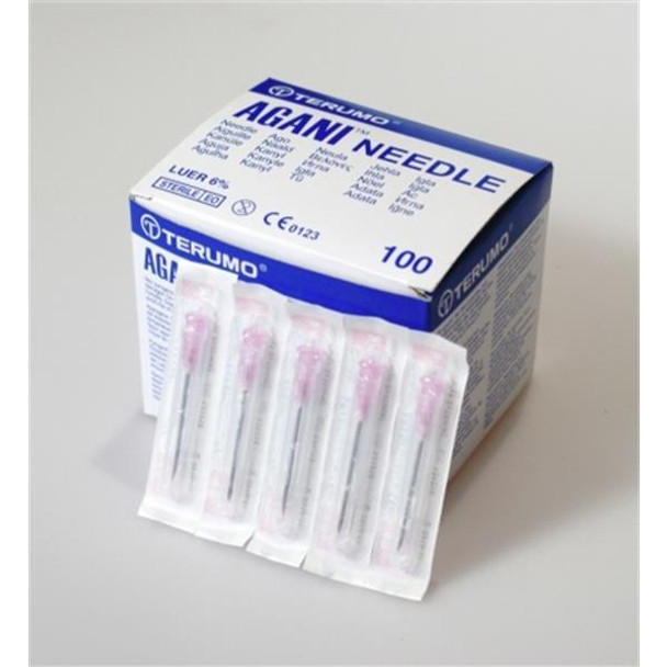 Syringe Needles 19g x 2" Agani Cream Ind Wrap Sterile Pk 100