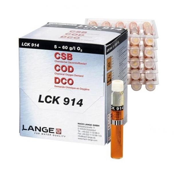 COD Cuvette Test 5-60 mg/L O2 Pk 25