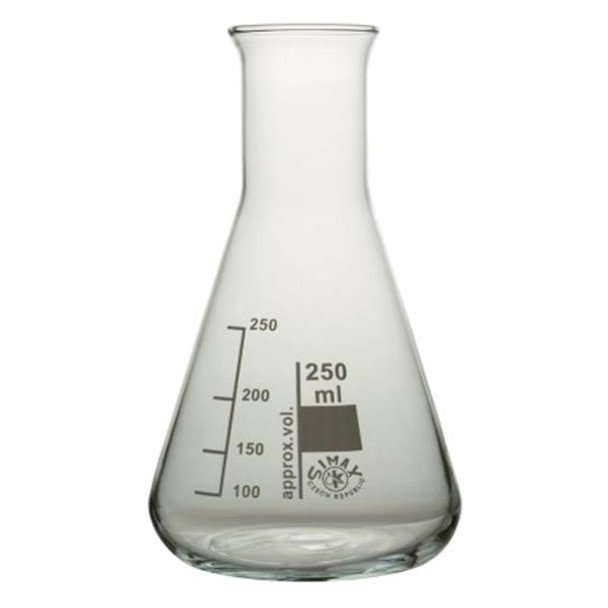 Flask 250ml Erlenmeyer Narrow Neck Pk 10