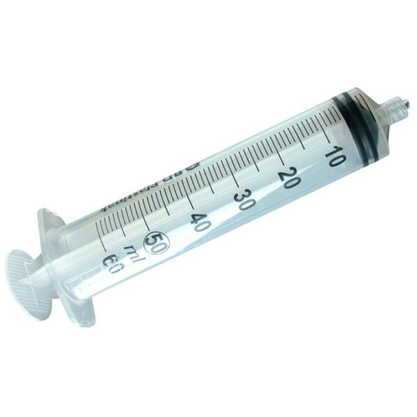 Syringes 50ml Concentric Luer Lock Ind Wrap Pk 60