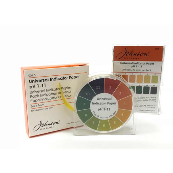 PH Indicator Strips Range 7-14 Non-Bleeding Pk 100