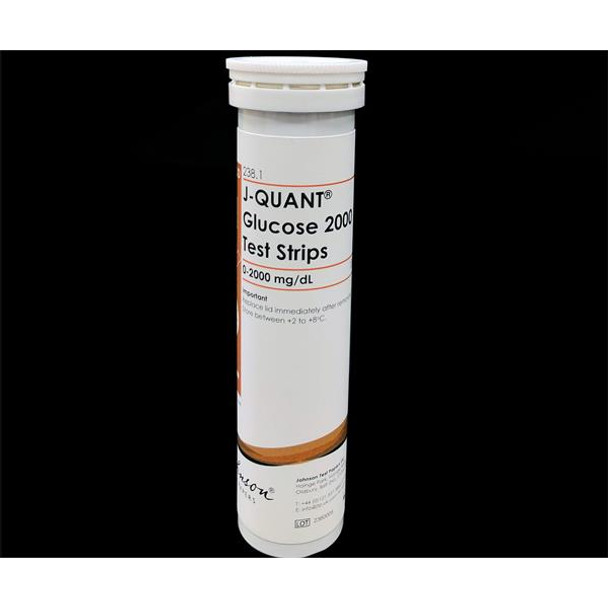 Glucose Test Strips J-QUANT® 0-500mg/l Pk 100