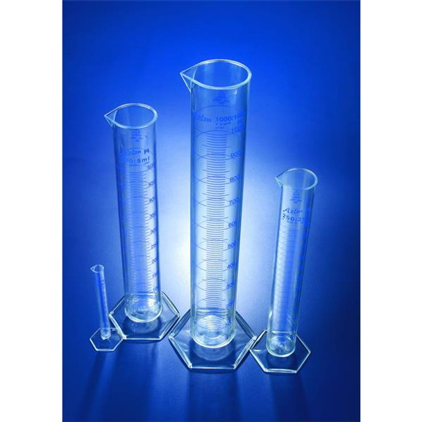 Cylinder Measuring 1000ml PMP Class A Print Grads Pk 1