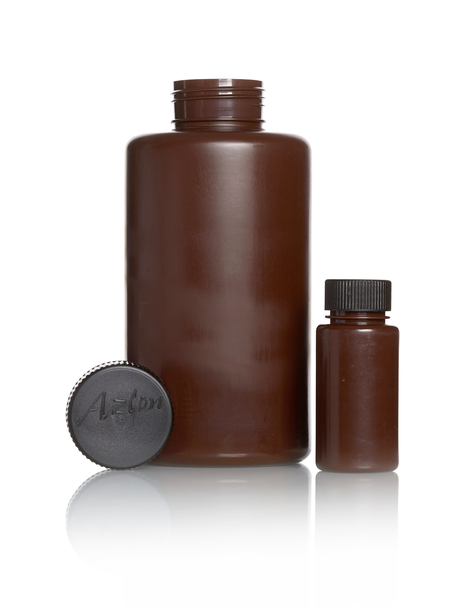 Bottles 250ml PPR Round Amber Wide Neck Pk 10