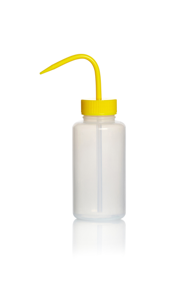 Wash Bottles 500ml LDPE Yellow WN Pk 5