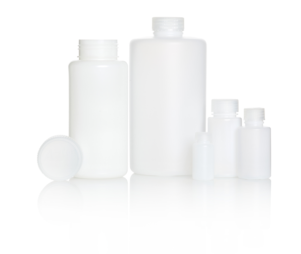 Bottles 100ml Wide Neck HDPE Pk 10