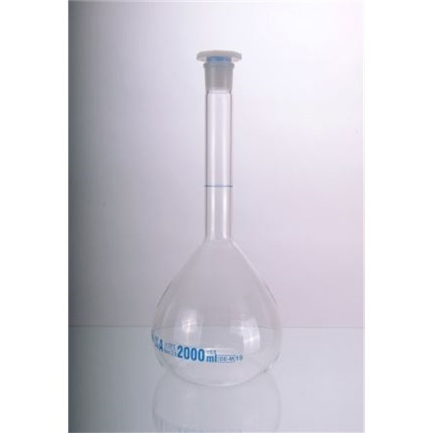 Flask 2ltr Volumetric Class A Stopper Batch Cert Each