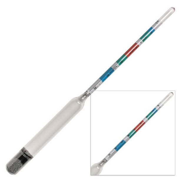 Triple Scale Beer and Wine Hydrometer Each