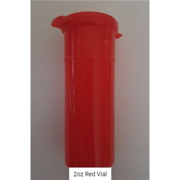 Containers 52ml PP (2oz) No Label Flip Top Red AS Pk 600
