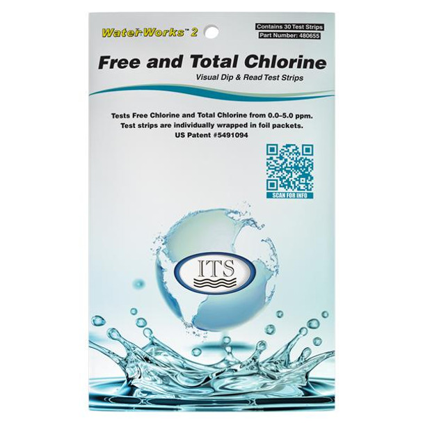 WaterWorks Free & Total Chlorine Tests Pk 30