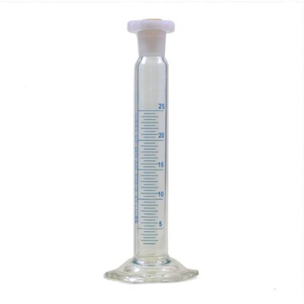 Cylinder Measuring 100ml Soda Lime glass Stopper Grad Each