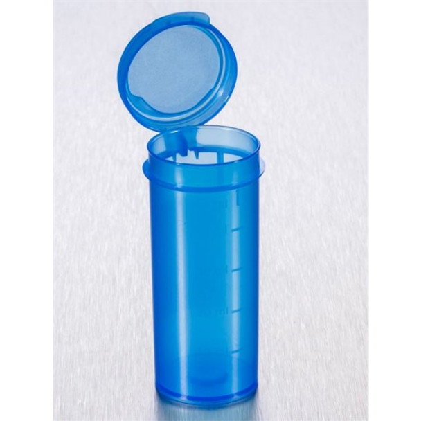 Containers 50ml PP No Label Flip Top Blue AS Pk 650