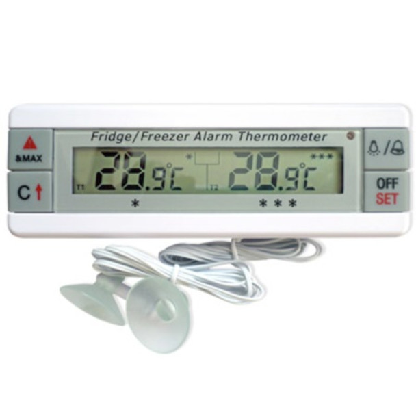 Thermometer -40 to 70c for Fridge/Freezer with Alarm each