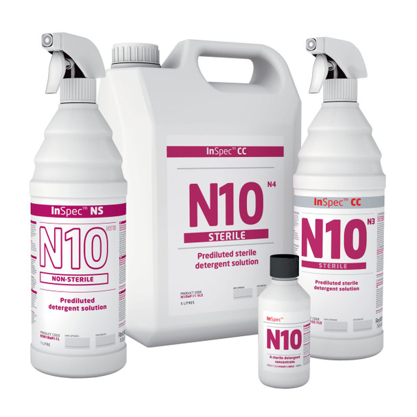 Disinfectant Inspec™ N10 Non-Sterile 1ltr Spray Bottle Pk 6