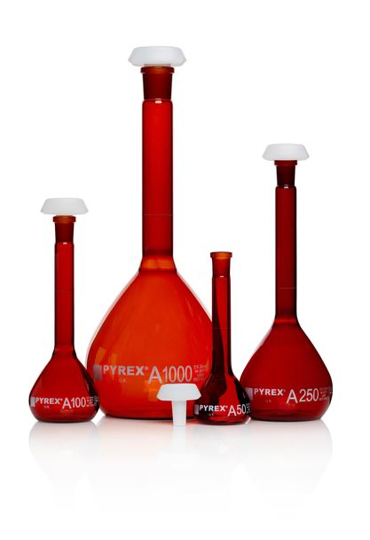 Flask 2ltr Volumetric Class A  Amber Each