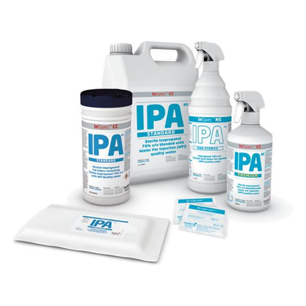 Disinfectant InSpec™ IPA Sterile 1ltr Triple Bagged Pk 6