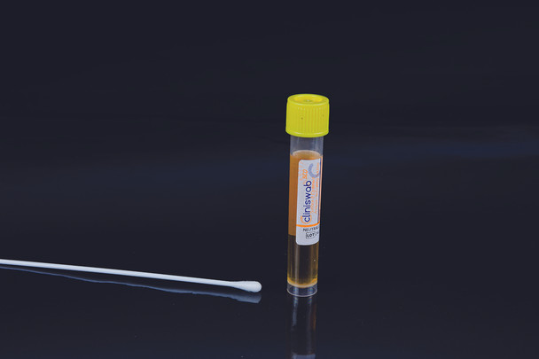 Rayon swabs w/ test tubes 10ml of inhibitory solution Pk 100