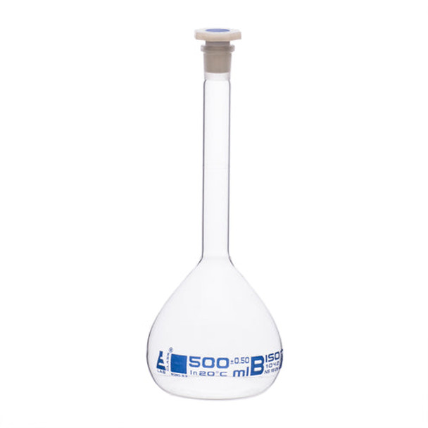 Flask 500ml Volumetric Class B Glass Pk 2
