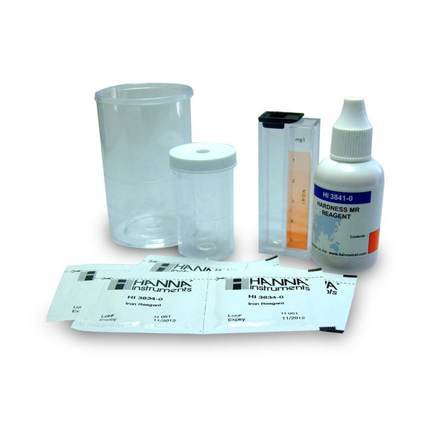 Total Hardness Test Kit Medium Range 40-500 mg/L Pk 50