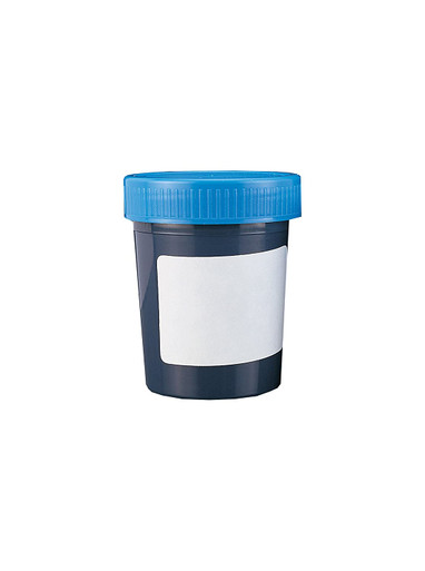 Polypropylene Containers 120 mL Plain Label Blue PE Blue Cap Aseptic Pk ...