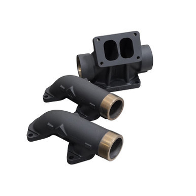 1048006 Exhaust Manifold Assembly - Three Piece Breakdown