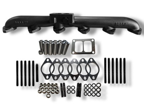 1501914HPB - CAT C15 1 Piece Black Ceramic Coated Exhaust Manifold