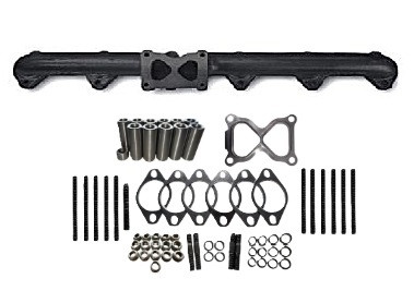 2313462HPB - Power Play CAT C15 Acert Black Coated Exhaust Manifold (Peterbilt & Kenworth)