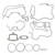 P431263 Front Cover Gasket Kit - Top View