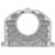 P660085OEM Front Timing Cover Plate - Rear View