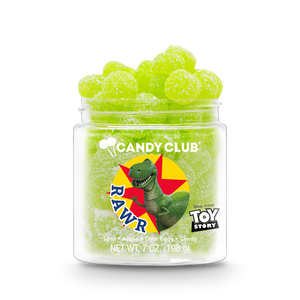 A cup of Candy Club's Disney and Pixar Toy Story Rex candy.
©Disney/Pixar.