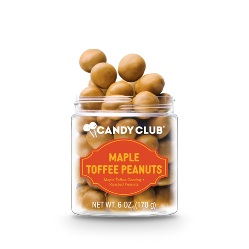 Roasted peanuts surrounded by crunchy toffee.