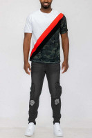Short sleeve camo color block tshirt K328-short-sleeve-camo-color-block-tshirt Short sleeve camo color block tshirt K328-short-sleeve-camo-color-block-tshirt