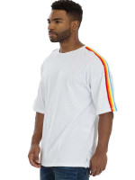 Rainbow tape short sleeve tshirt K328-rainbow-tape-short-sleeve-tshirt Rainbow tape short sleeve tshirt K328-rainbow-tape-short-sleeve-tshirt