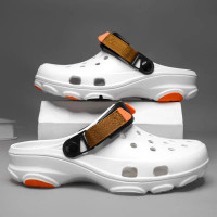 Color: Lake Blue, Shoe Size: 40 - Summer Men's and Women's Leisure Breathable Garden Shoes, Couples F640-12000037934867035