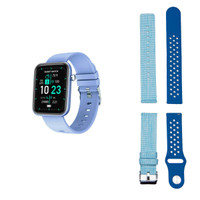 Color: BLUE - Advanced Smartwatch With Three Bands And Wellness + Activity Tracker K290-39484485238870