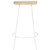 Bar Stool Set of 4 Bleached wood and white A949-320650