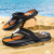 Color: Yellow, Shoe Size: 43 - Summer Men's Flip-flops Massage Granule Men Slippers Comfortable Bea F640-12000038526438480