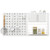 Pegboard Combination Kit Combination Wall Organizer with Magnets and Hooks B593-JZ10181