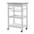 White Stainless Steel Top Kitchen Cart with Drawer and Storage Shelves Q280-HCYEOW16958714