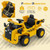 12V Caterpillar Licensed Kids Ride on Dump Truck with Tiltable Bump Bed-Yellow B593-TQ10209US